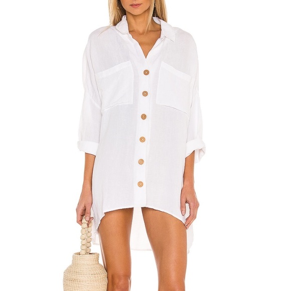 Show Me Your MuMu Tops - John’s Button Down Shirt / Swim cover up
